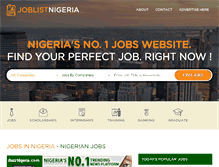 Tablet Screenshot of joblistnigeria.com
